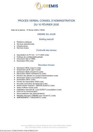 Apercu PV CA du 10 02 2026