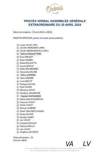 Apercu Procès verbal AGE du 30-04-2024