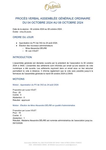 Apercu PV AG 04 10 2024 - 08 10 2024