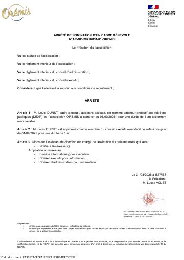 Apercu AR-NO-20250831-01-OREMIS